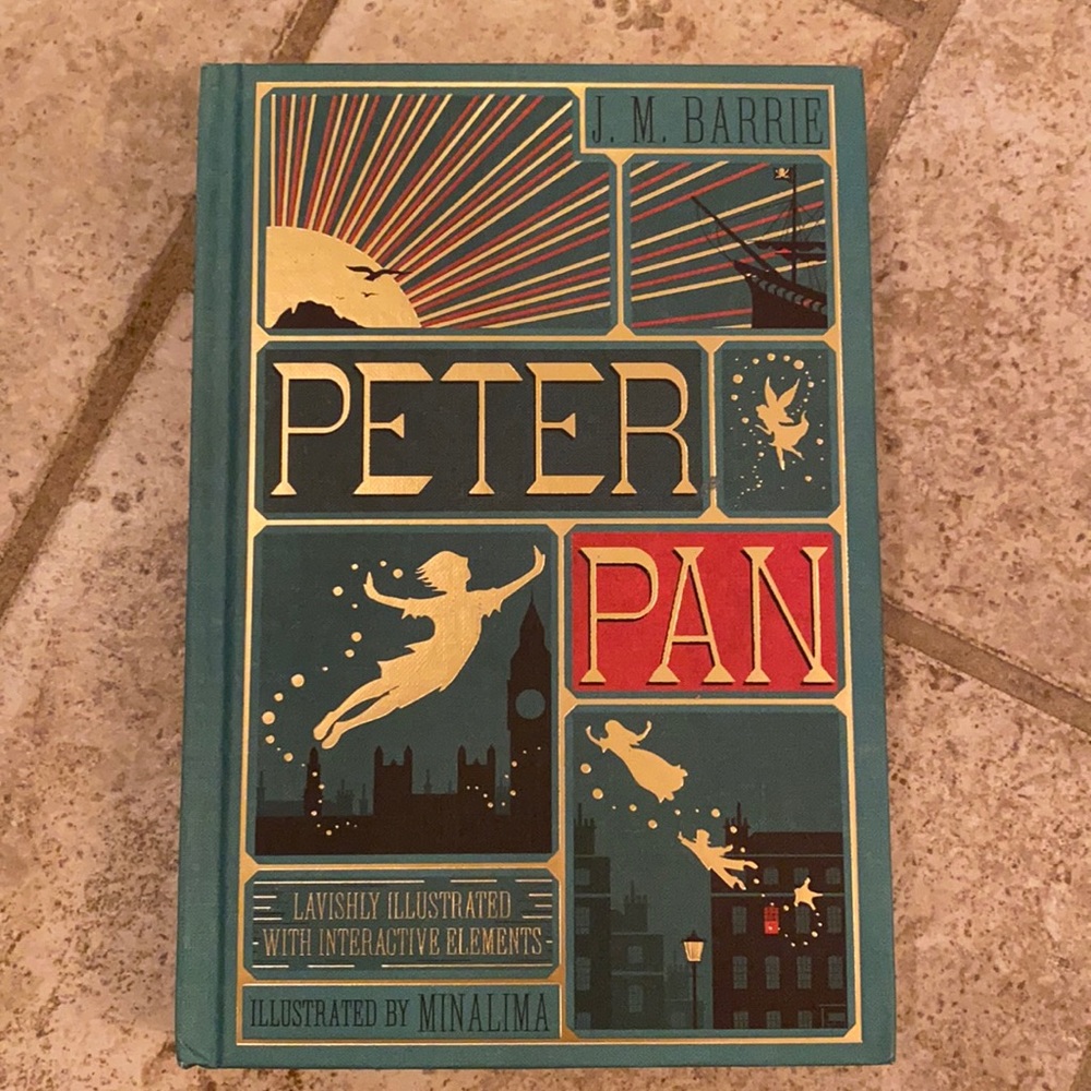 Peter Pan book with interactive elements